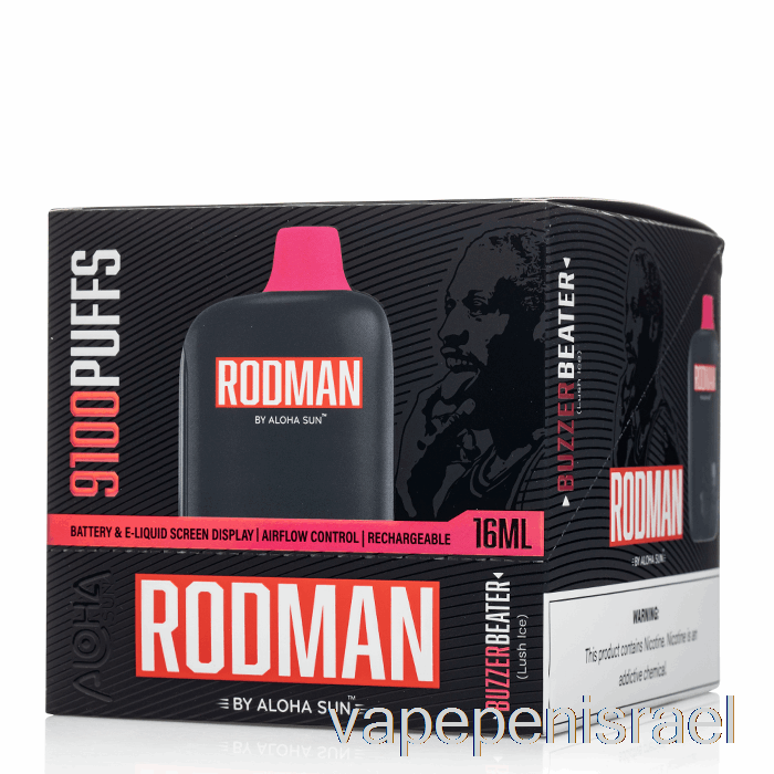 חד פעמי Vape Israel [חבילה 10] Rodman 9100 חד פעמית
